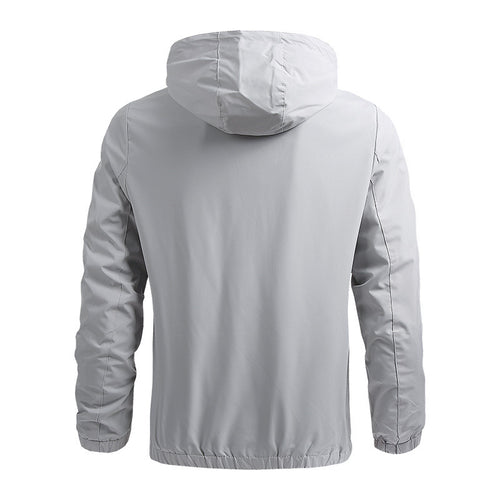 Autumn men's thin casual jacket, baseball jacket, hooded men's jacket, 5 pieces