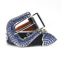 Diamond waist belt, women's belt, men's inlaid alloy needle buckle, hip-hop punk personality, versatile, slim waist, 5 pieces