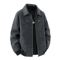 Popular Hong Kong style leather jacket men's lapel motorcycle leather jacket men's American street leather trendy brand 5 pieces