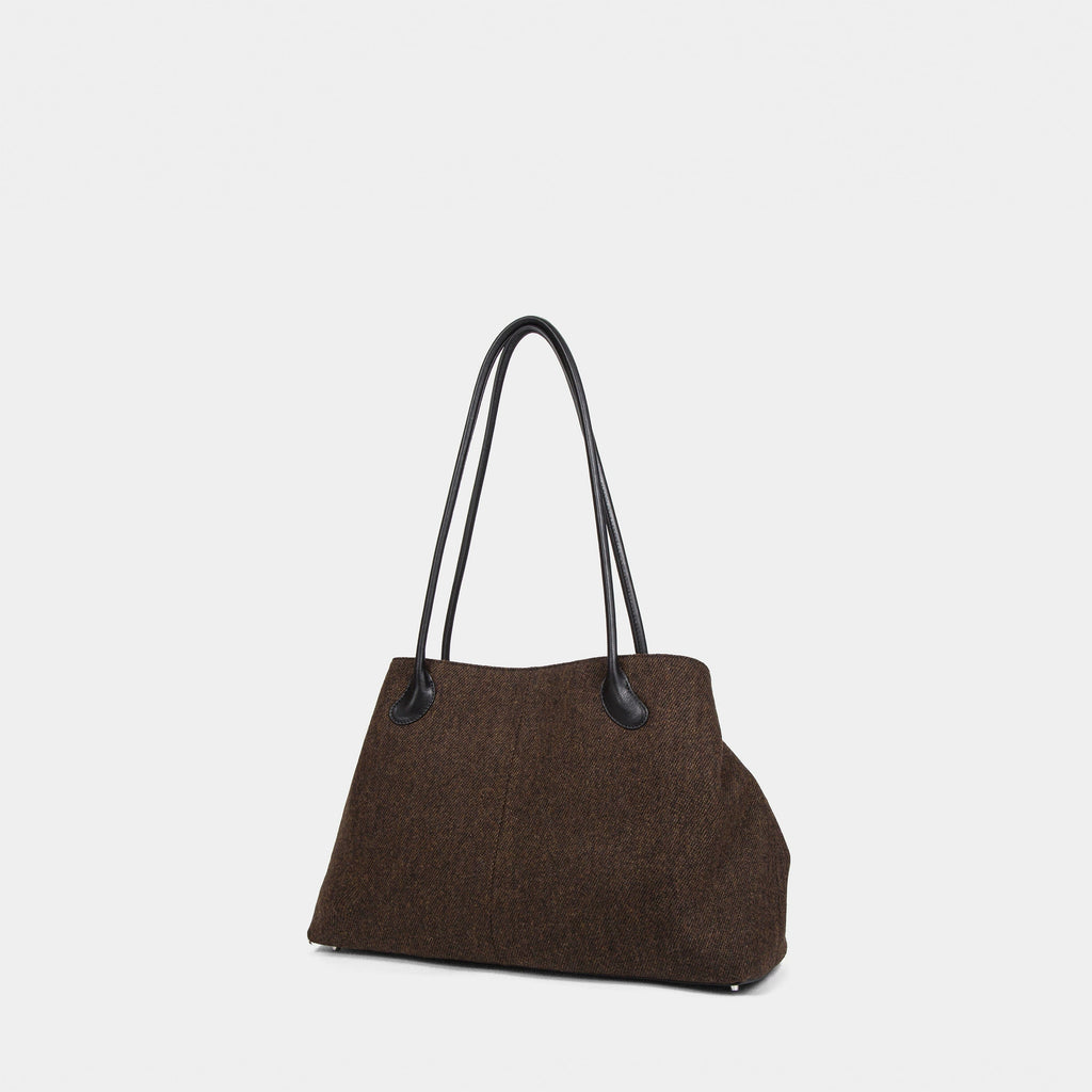 Wool Ani Autumn/Winter Women's Fashion Plush Handbag Versatile Lamb Wool Single Shoulder Crossover Bag 5 pieces