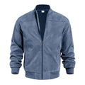 Hot selling men's suede jacket autumn and winter fashionable casual zipper cardigan long sleeved baseball jacket 5 pieces