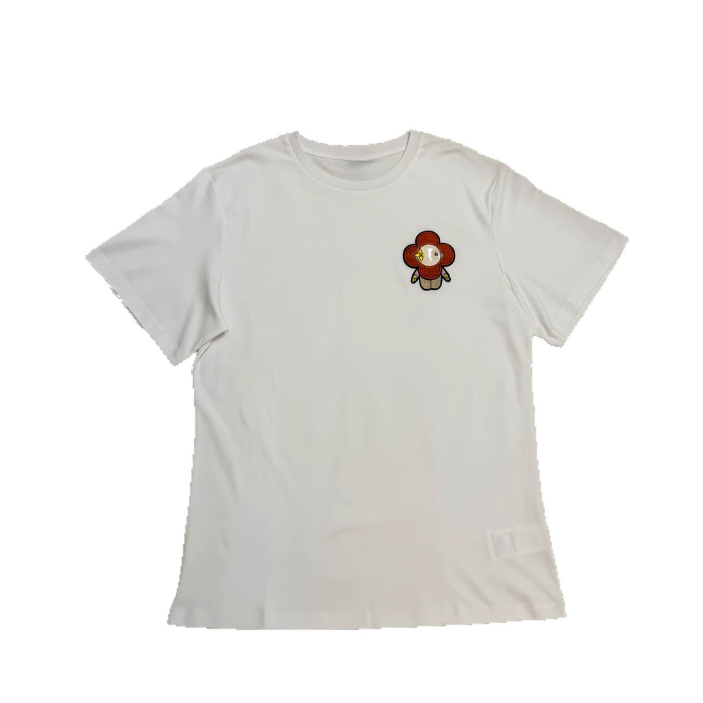 L Home Embroidery Sunflower High Quality Short Sleeve 26ss New Cartoon Style In Stock Men's and Women's Same Style 5pcs