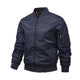 Flight jacket men's solid color Spring and Autumn MA1 pilot jacket baseball jacket men's plus size printed logo 5 pieces